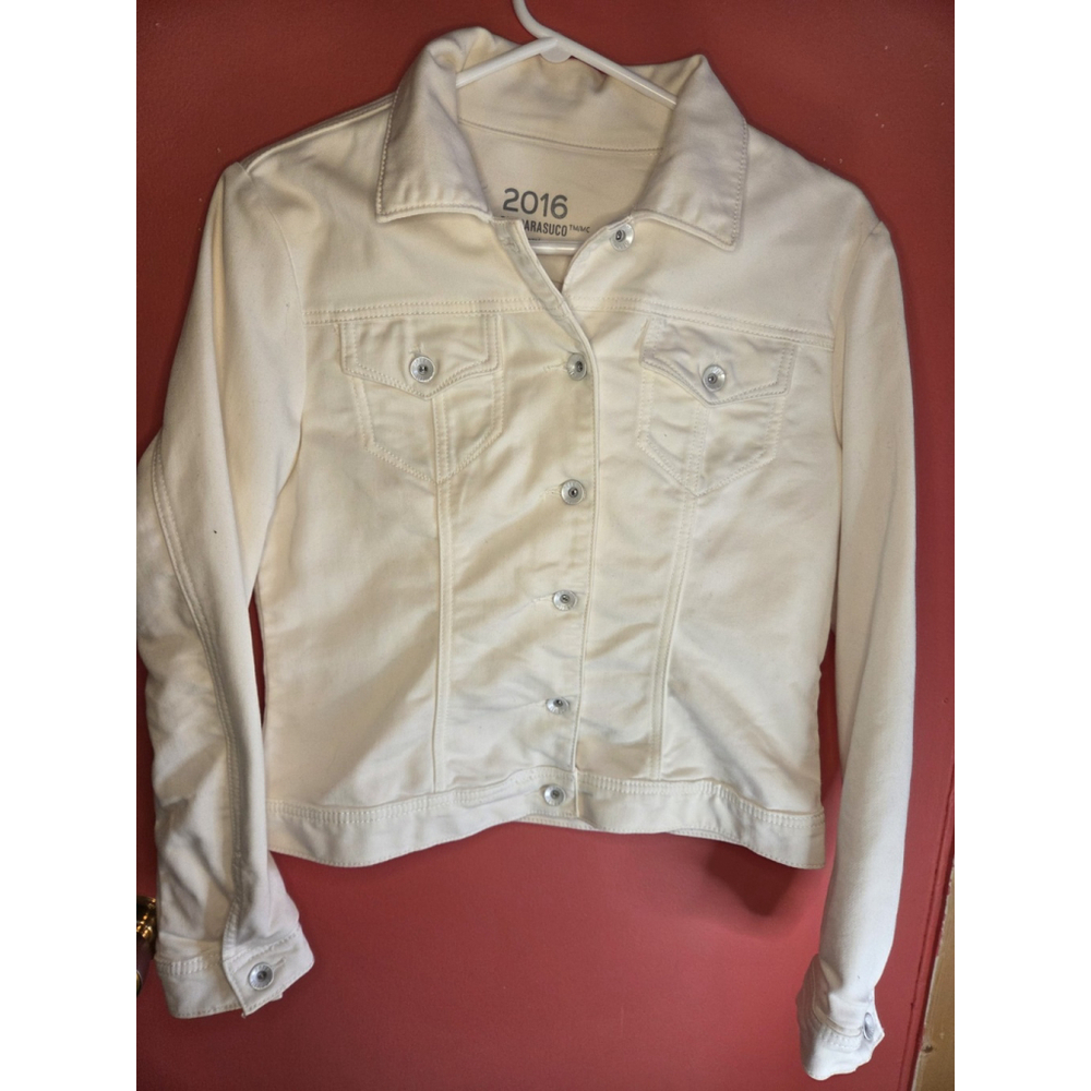 2016 By Parasuco Women Vest White Size Medium Pre-Owned
